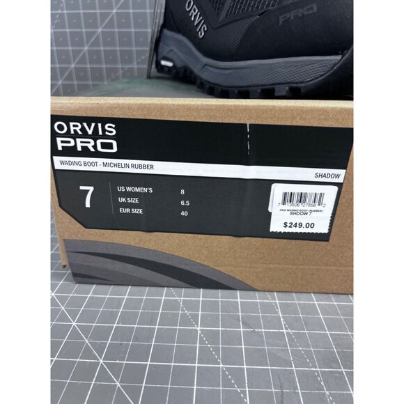 Orvis Pro Wading Boot Michelin Rubber Black/Green Men's Sz. 7 New With Box - Picture 4 of 7